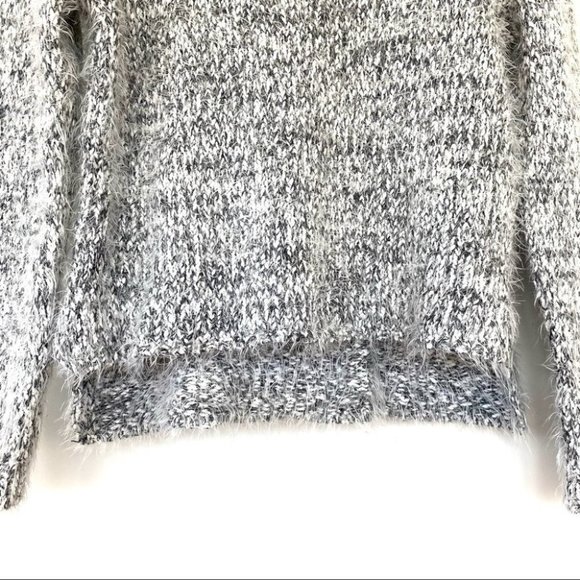 Lumiere crew neck sweater with  dolman cut sleeves, oversized, soft fuzzy knit - Picture 5 of 8